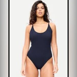 Old Navy Dark Blue One-Piece Swimsuit